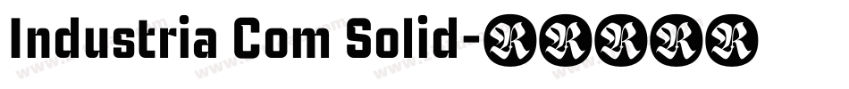 Industria Com Solid字体转换